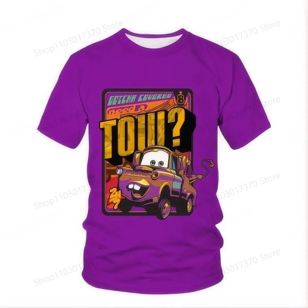 Disney Baby Jungen Cartoon 3d Pixar Autos Blitz McQueen Kinder Kurzarm T-Shirts Mädchen Top T-Shirt Männer Frauen Kleidung T-Shirt