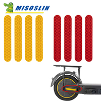 For Ninebot Max G30 G30D Electric Scooter Reflective Sticker Front Rear Wheel Cover Eflective Warning Dustproof Stickers