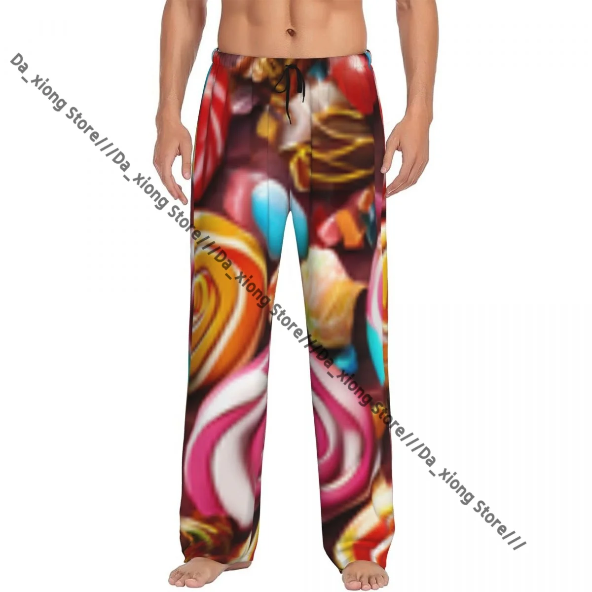 Colorful Candies Mens Pajamas Pyjamas Pants Lounge Pants Sleep Bottoms