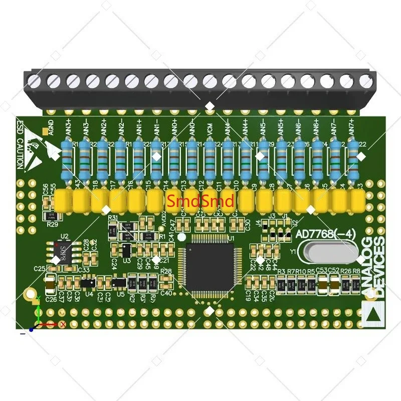 AD7768 8/4 channel high performance 24-bit synchronous sampling ADC module 110.8 kHz bandwidth