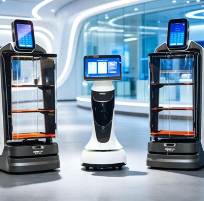 Industrial Grade Commercial Delivery Robot Meal Delivery Robot