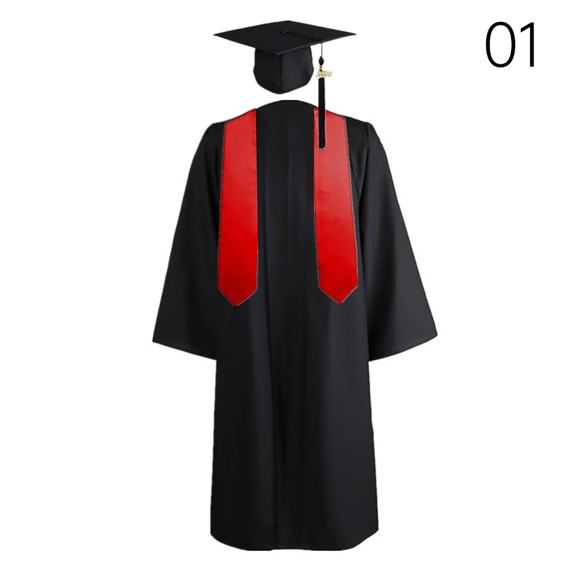 1 Set Graduation Uniform Set High School College Bachelor Hat Graduation Cloak Graduation Gown Costume Outfit Photography Props