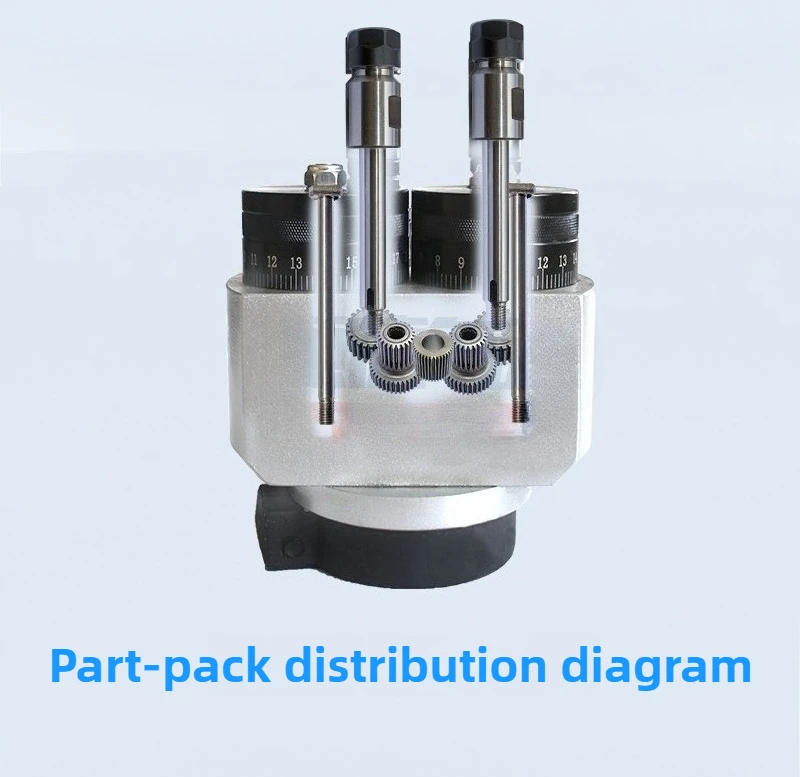 Tapping Machine Power Head Multi-shaft Fixed Adjustable Output Shaft Chuck Gear Parts