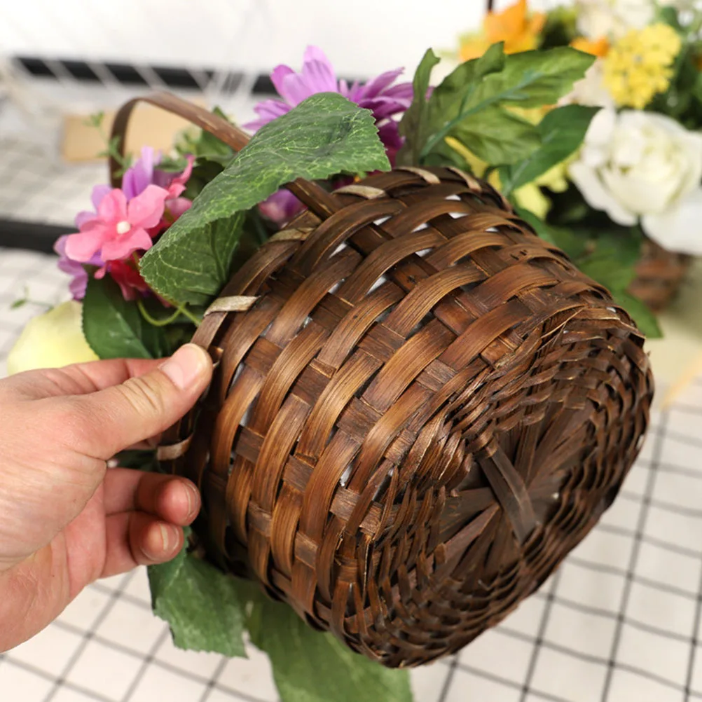

African Daisy Decoration Artificial Flower Basket Adornment Lifelike Fake Plant For Room Desktop Garden Balcony Decor Simulation