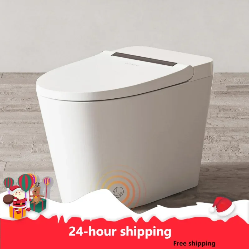 

Smart Toilet Lite Without Bidet, One Piece Elongated Modern Toilet With Heated Seat, Pump-Assisted Auto Flush, Foot Sensor