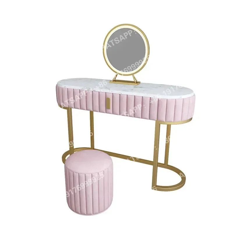 Modern Makeup Table Set Dresser Dressing Table with Drawer and Mirror Bedroom Furniture Vanity Dresser Table