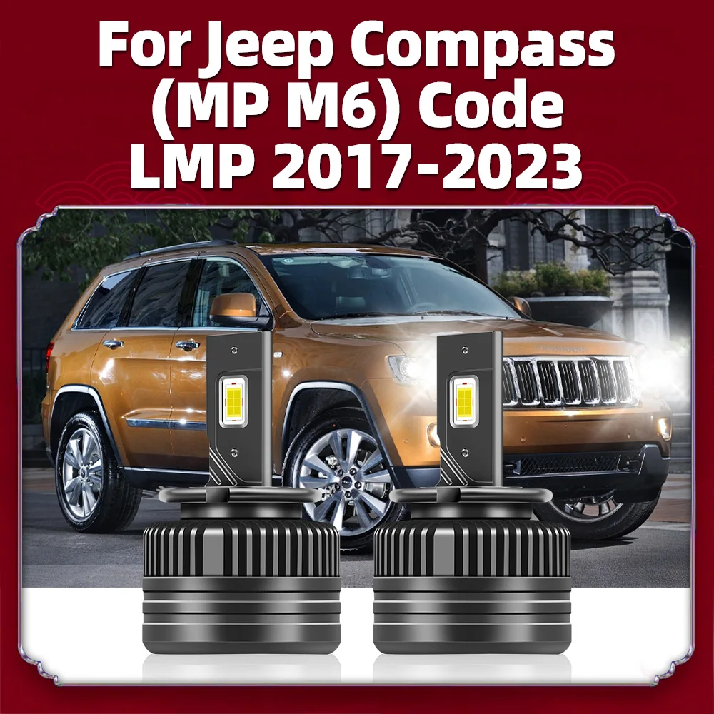 LED 30000LM D5S 55W/Bulb 110W/Pair 6000K Car HID Headlights For Jeep COMPASS (MP M6) Code LMP 2017 2018 2019 2020 2021 2022 2023