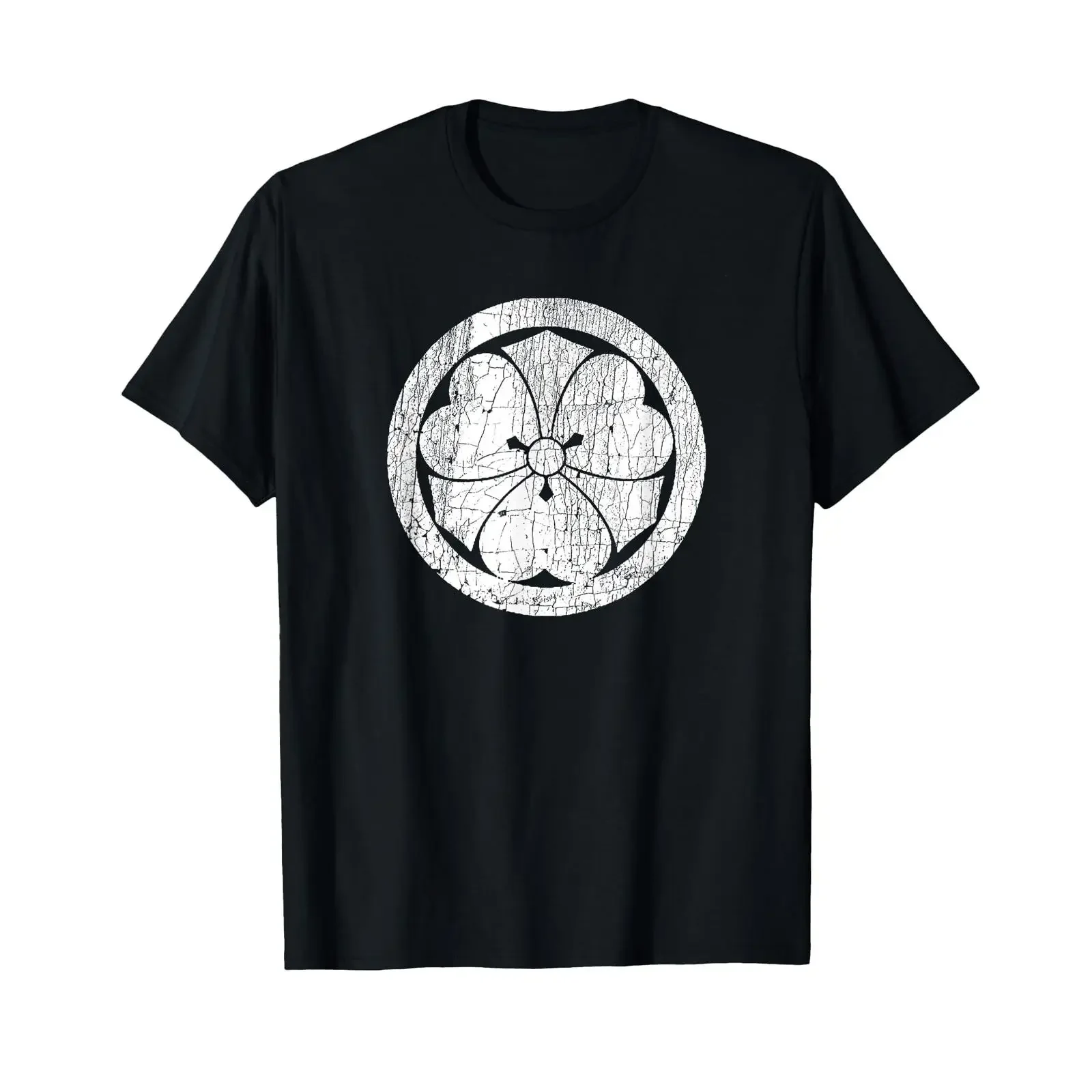 Sakai Mon T Shirt Japanese Samurai Nitta Minamoto Clan vintage Washed Unisex streetwear Breathable designer clothes graphic