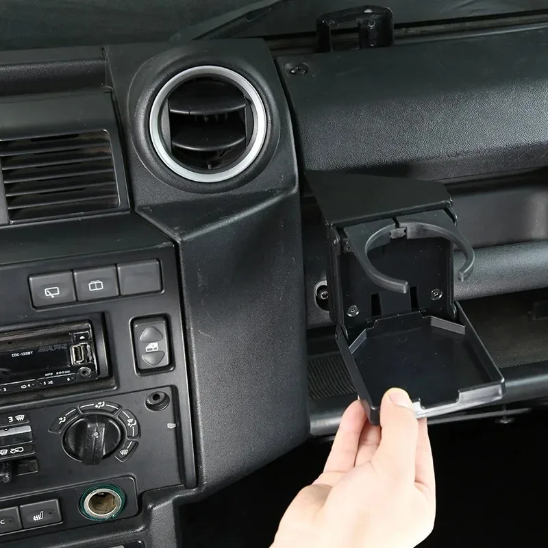 

For Land Rover Defender 04-18 Side Air Outlet Water Cup Holder Temperature Adjustment Beverage Shelf Car Accessories (LHD RHD)