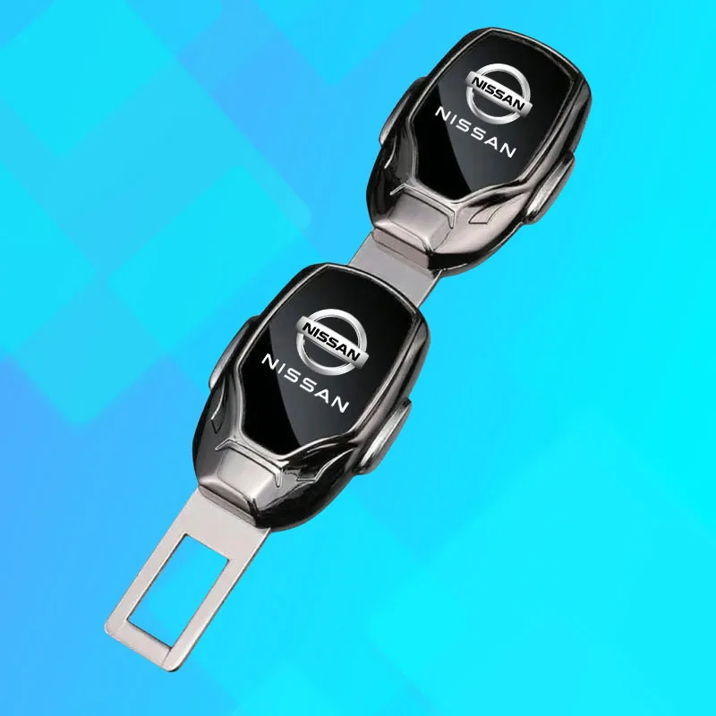 For Nissan Car Safety Buckle Clip X-trail Qashqai Note Juke Sentra Patrol Navara Micra Leaf Leaf Seat Belt Extender Auto