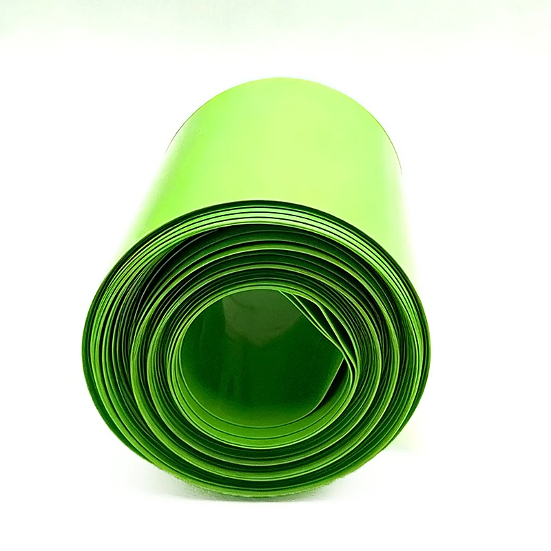 18650 Battery Pack Green PVC Heat Shrink Sleeve Width 30mm-300mm Easy to Shrink Wire Joint Rust Proof Insulation Sheath