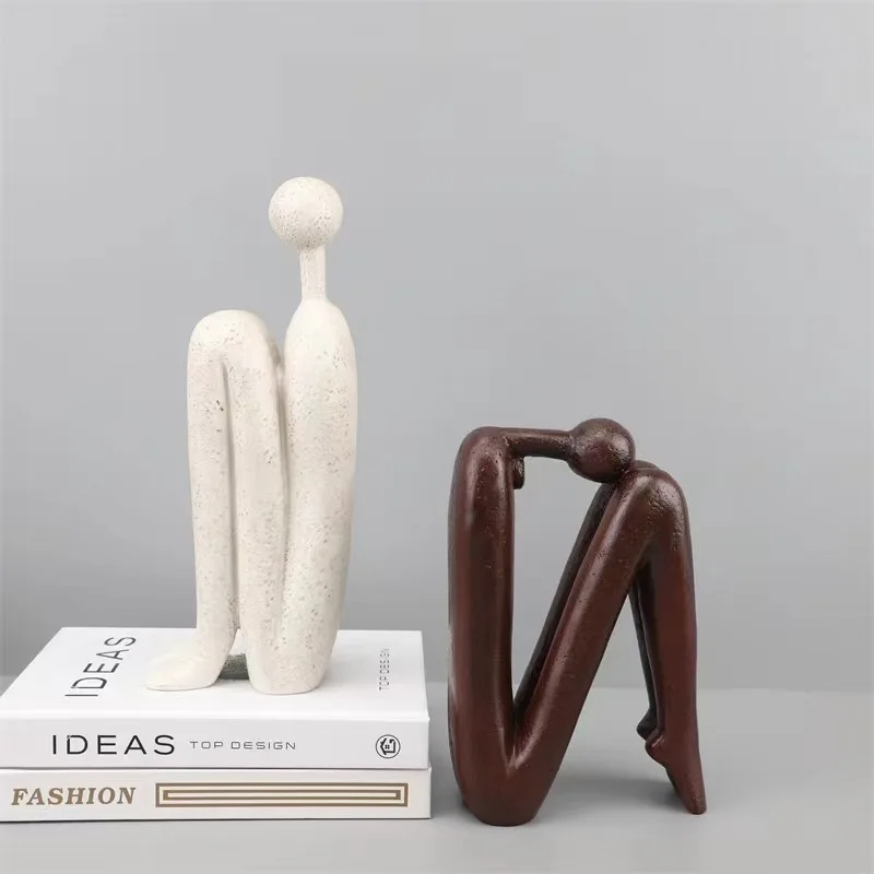 

Modern Minimalist Creative Abstract Character Decoration Office Bookends Book Stand Decoration Model Room Study Storage