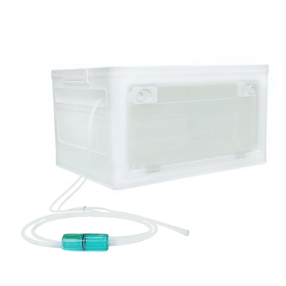 Pet Hydrogen Nebulizer Box - Respiratory Support For Cats/Dogs, Collapsible Transparent Chamber