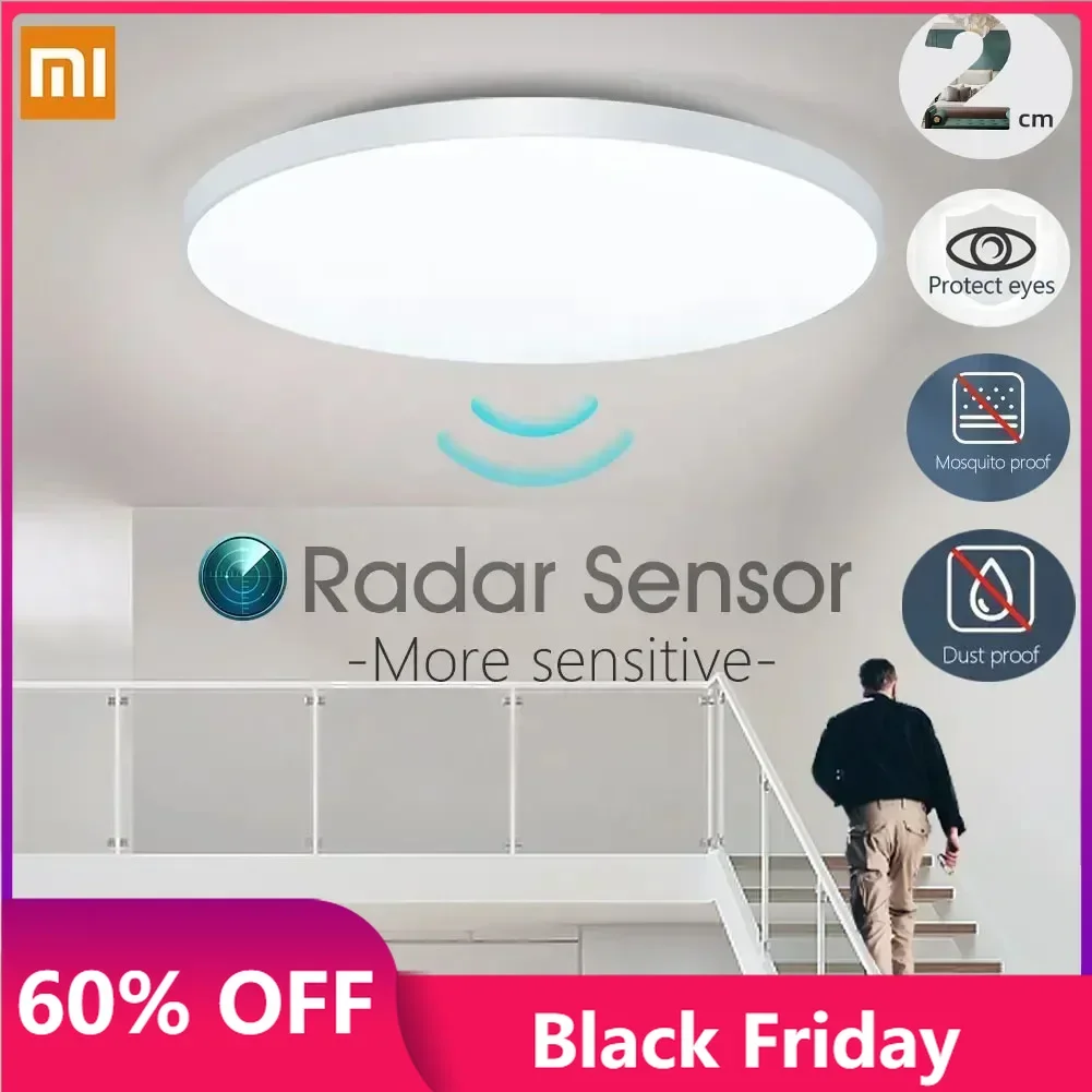 Xiaomi Mijia Ceiling Light Rander Sensor Light Ultra thin LED Ceiling Lamp Waterproof For Living Room Bathroom Lighting Fixture