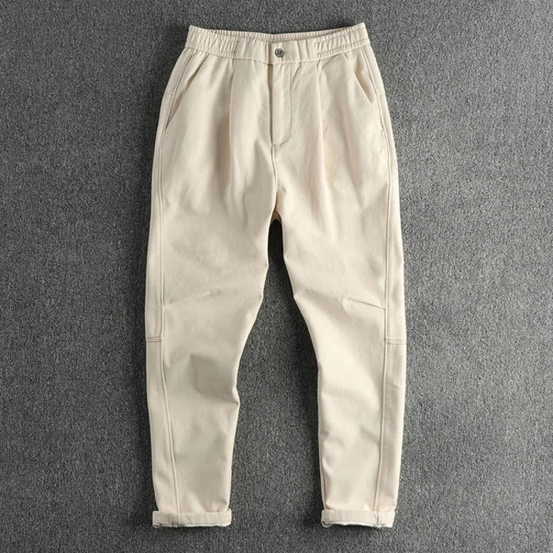 Street Fashion Work Clothes Casual Pants Men's Three-Dimensional Cut Loose Straight Tapered All-Match Youth Trousers