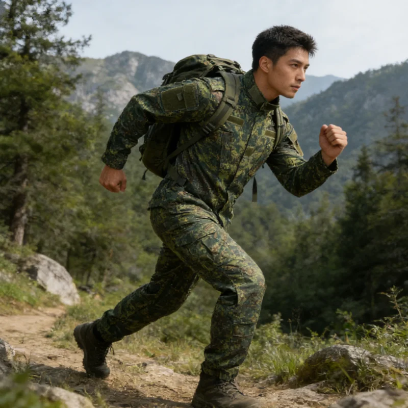 Premium 2nd Gen 3-Color Grid ACU Tactical Uniform for Men Military Inspired Outdoor Training Combat Wear Breathable Tactical
