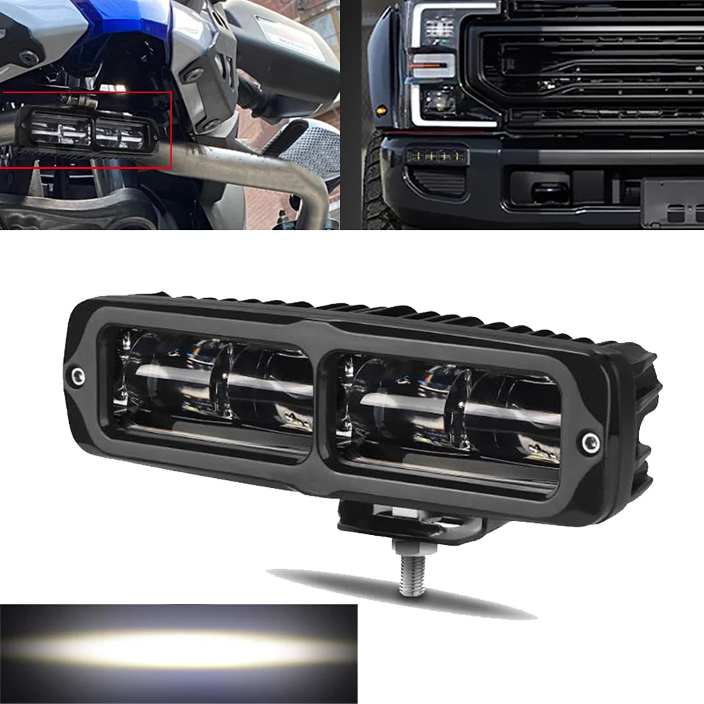 

6 Inch Motorcycle LED Signals Lamp Driving Light Bar Front Headlight Spotlights For Motorbikes Auto Off road Work Light LED Bar