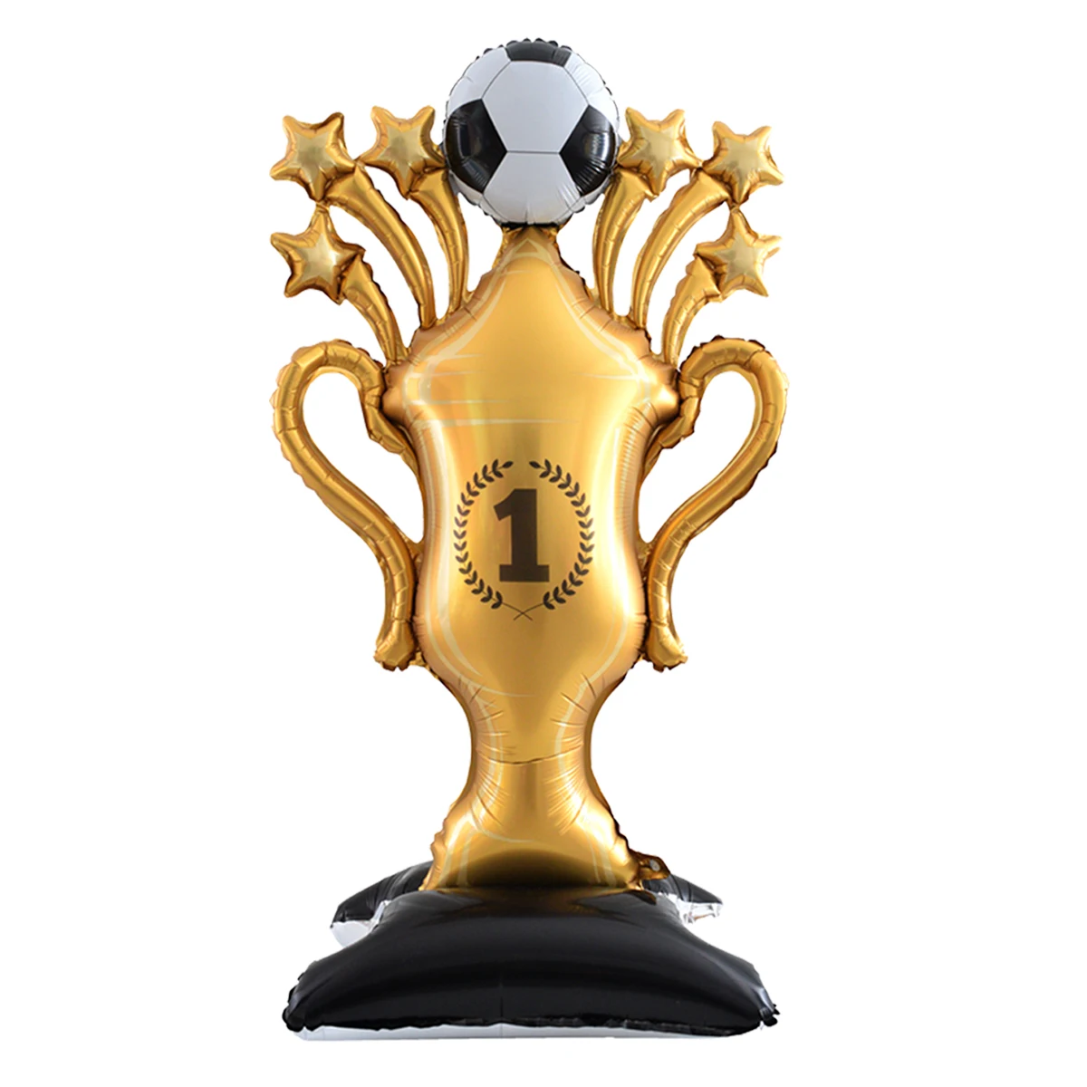 59 inch standaard voetstuk voetbal trofee vorm folie ballonnen voetbalbeker ballon verjaardag voetbal thema feestdecoraties