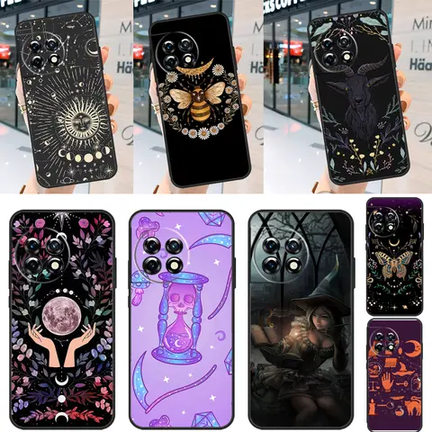 Mysterious Witch Case For Oneplus 11 8 9 10 Pro Ace 8T 9R 9RT 10R 10T Nord 2 2T N10 N20 N30 CE 2 Lite Cover