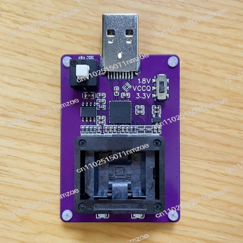 

Тестирование чипов EMMC, тестовая розетка BGA153 GL3224E USB 3.0 для адаптера-программатора EMMC153 с интерфейсом USB 3.0 для чтения и записи изображений.