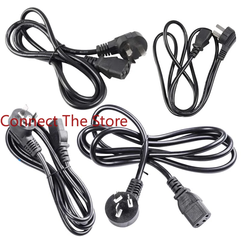 1PCS Power Cord Pin Type Three-pin Revolution Bus 90 Degrees 1.5m      Patch  .