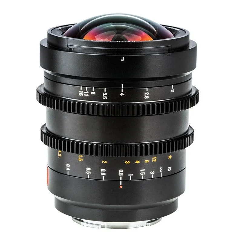 T2.0 wide-angle cinematic lens for  E Panasonic L-mount full frame size micro-single camera
