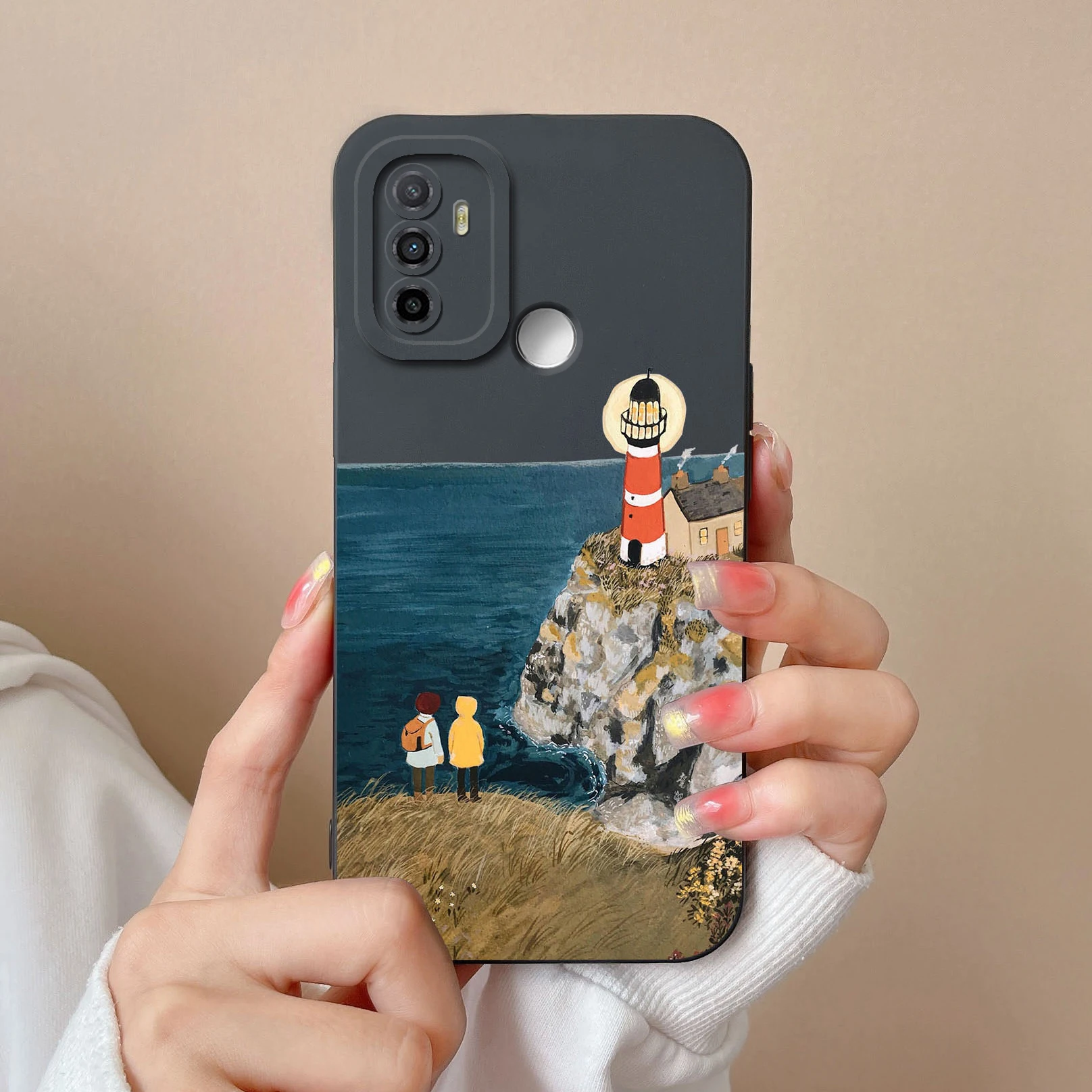 Phone Case For Oppo A53s A53 4G Fashion Astronaut Butterfly Shockproof Liquid Soft Silicone Cover Bumper For Oppo A 53 53 s Capa