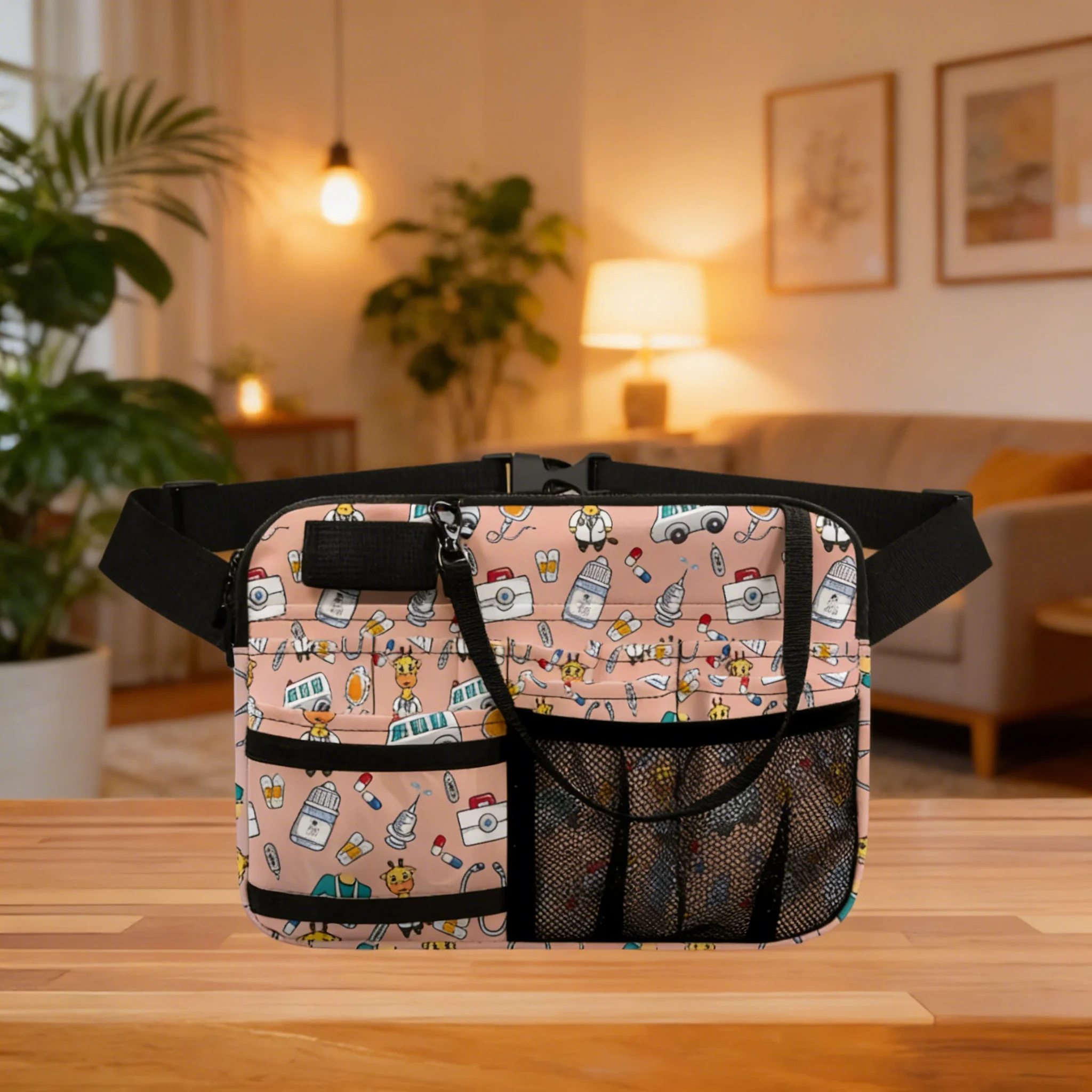 Sac banane tendance pour infirmière motif médical - usage example
