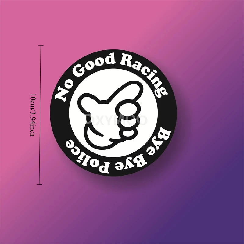 1PC Racing Pattern Sticker 3 Colors Available Waterproof Vinyl Decal For Vehicle Decoration