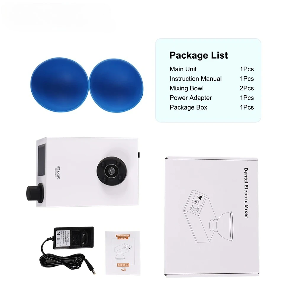 SYJH Dental Printing Material Gypsum Blender Dental Lab Electric Mixer 300rpm Electromagnetic Connection Mixer Euipments