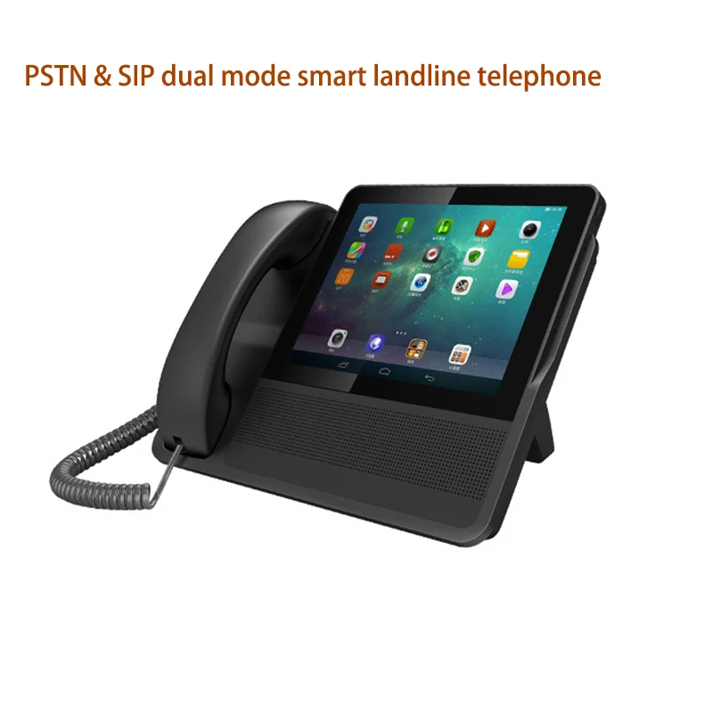 smart  landline high definition big touch  screen business enterprise office PSTN IP dual mode telephone recording