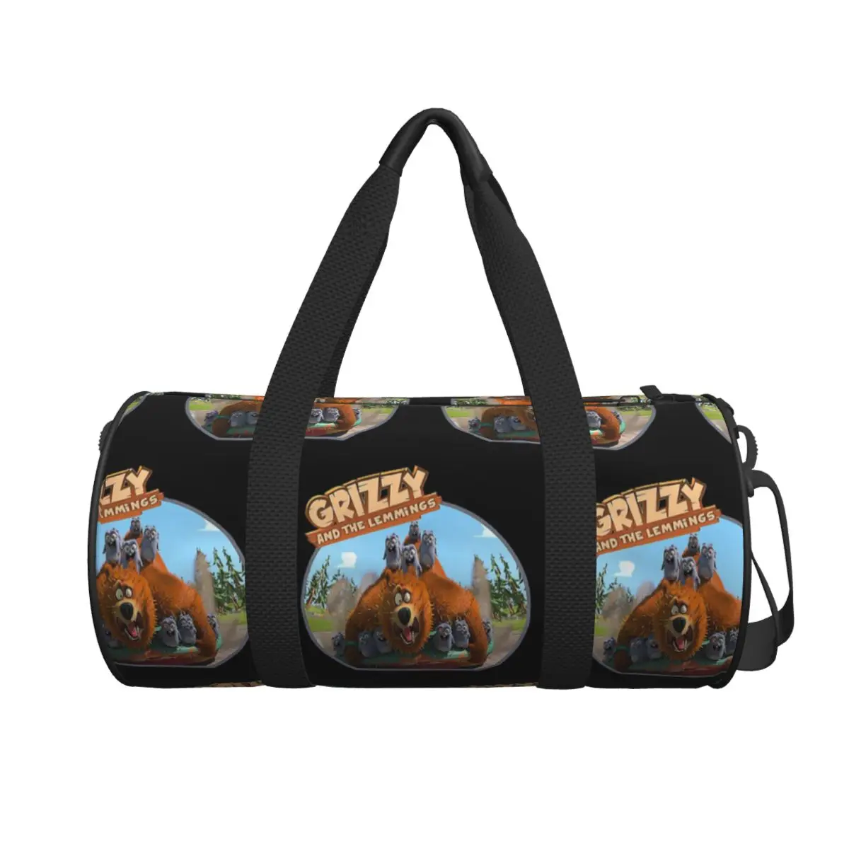 

Grizzy And Lemmings Large Duffle Gym Bag Waterproof Duffle Travel Bags Handbags Fitness bag