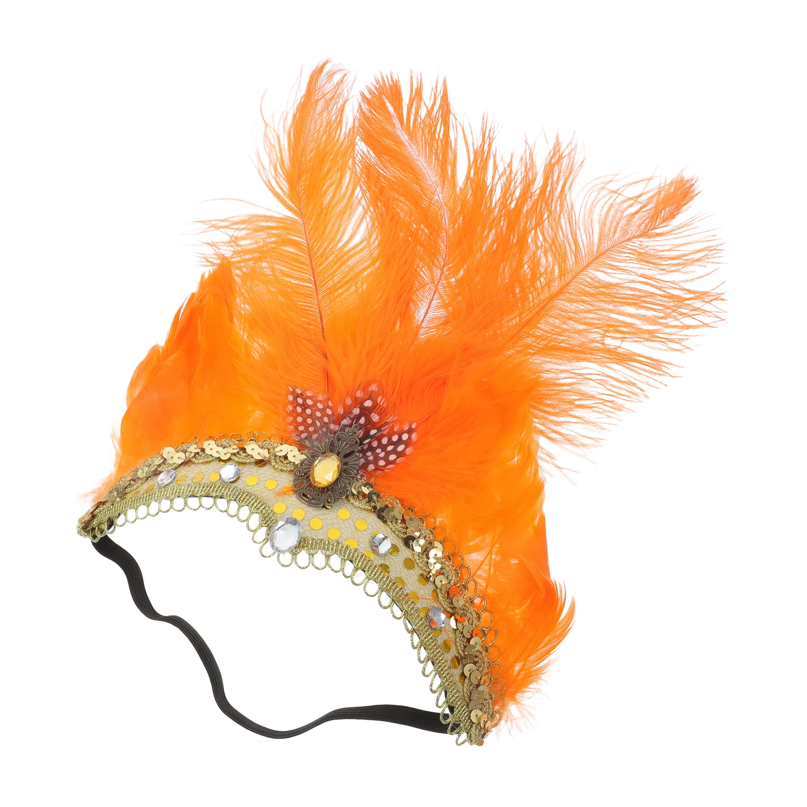 

Headdress Hair Bands Bright Color One Size Party Headband Prom Pageant Carnival Accessories Native Indian