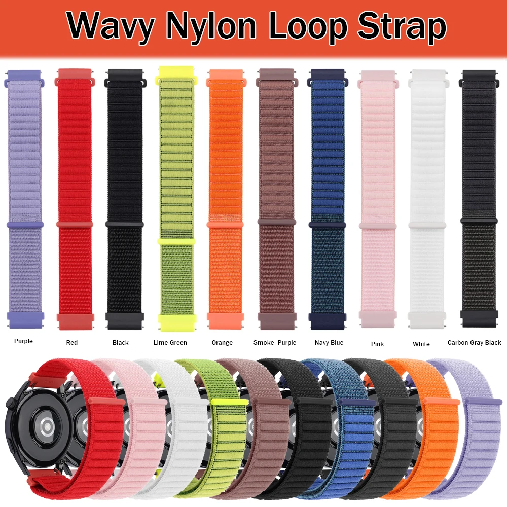 20mm/22mm Nylon Bracelet For COLMI M42 P82 V70 P60 P68 P73 P71 P81 C81 Replace Watchstrap For Huawei watch 5 4 Pro GT5 Wristband