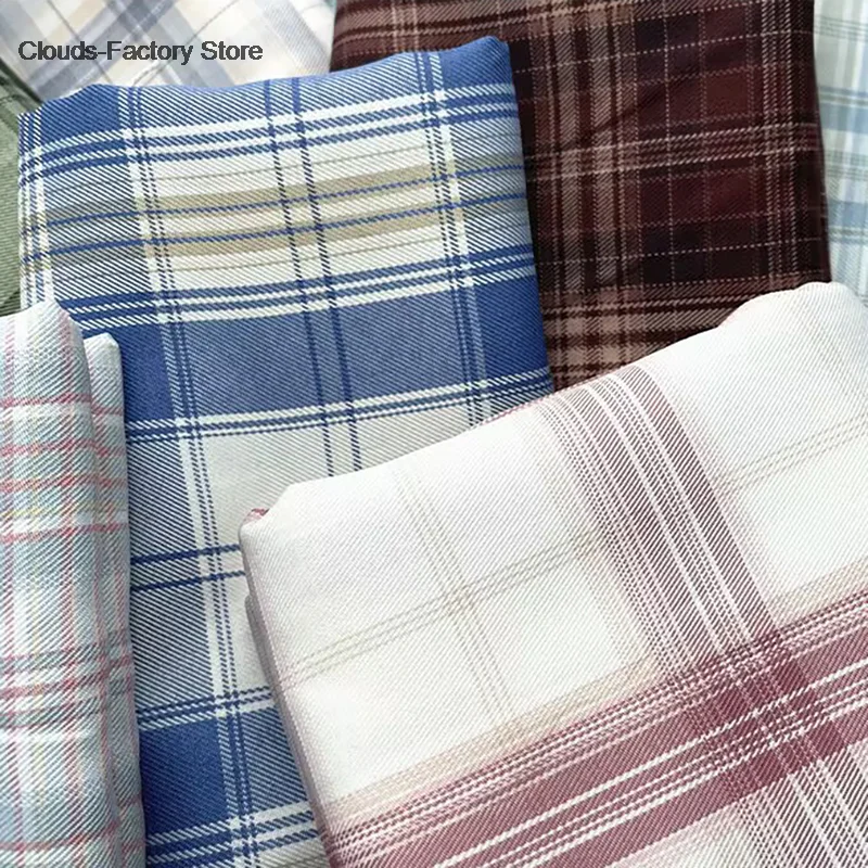 Christmas Plaid Fabric for DIY Craft Sewing Home Christmas Decoration Home Quilting Shirts Scarves Pajamas & Receiving Blankets