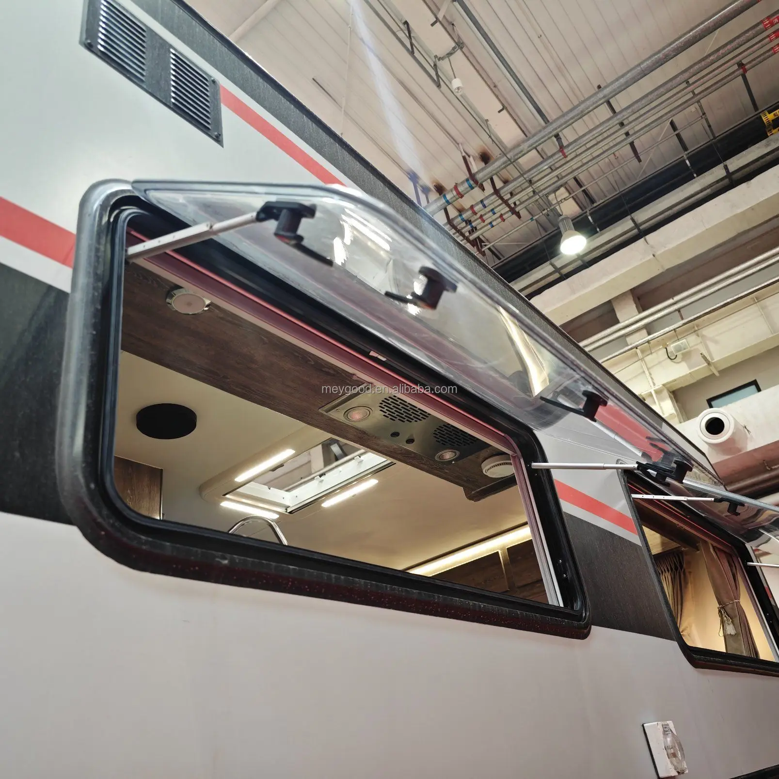 350x500mm Trailer Travel Car Window Factory Price Rv Side Window Transparent Gray Window For Rvs Camper Van
