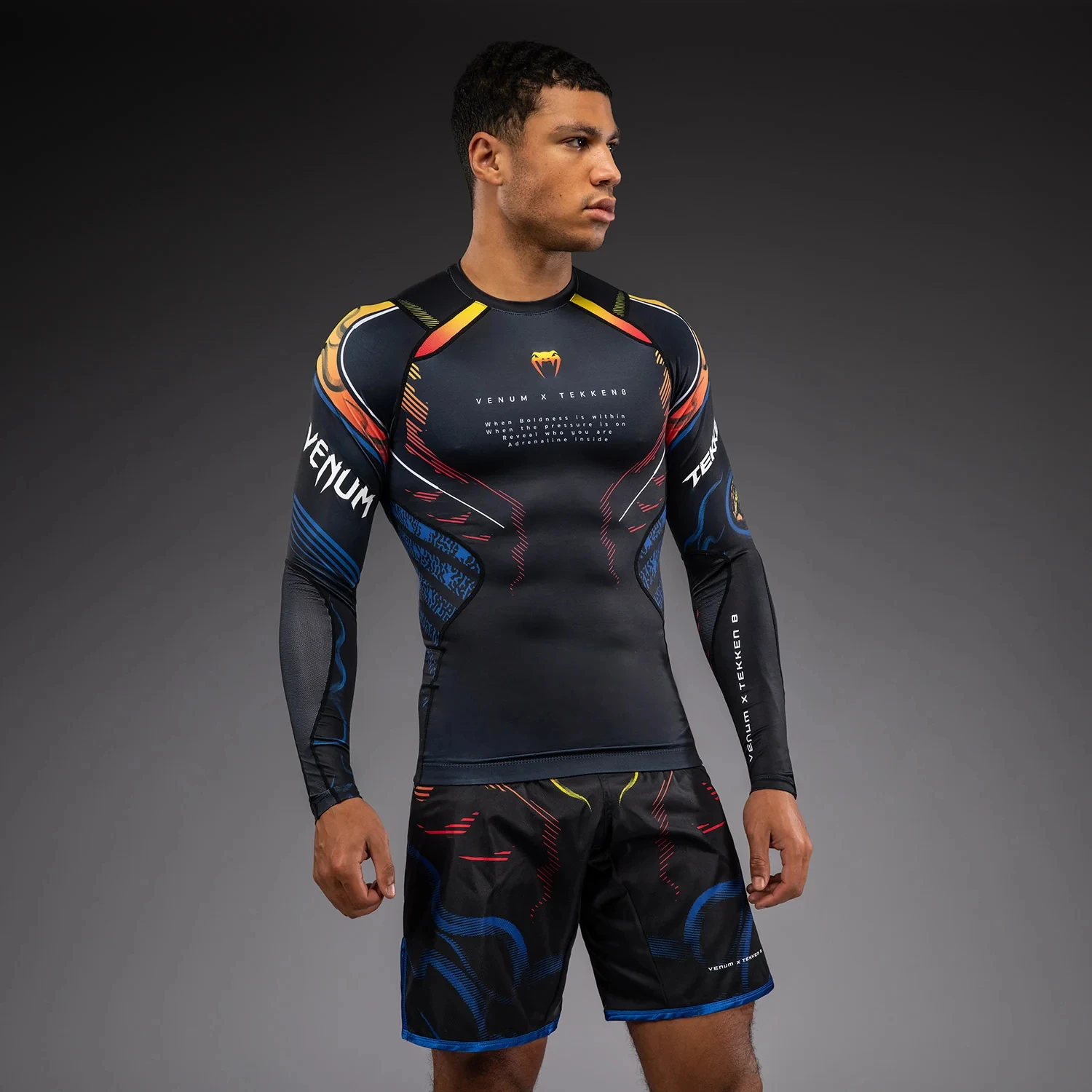 2026 Autumn And Winter New Extreme Sports Tight-Ditting Boxing Venum TEKKEN 8 Long-Sleeved Quick-Dry Shirt For Fitness Training
