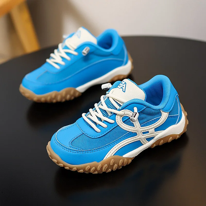 Детский новый стиль, модная и легкая удобная повседневная спортивная обувь с мягкой подошвой, кроссовки Agan для мальчиков и девочек, размер 27-37