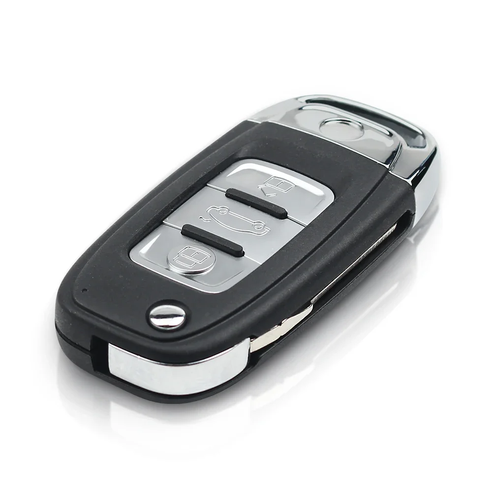 Modified Flip Remote Car Key Shell Fob For Volkswagen For VW Golf Polo Touareg Tiguan Jetta Beetle MK6 3 Buttons New Arrivel