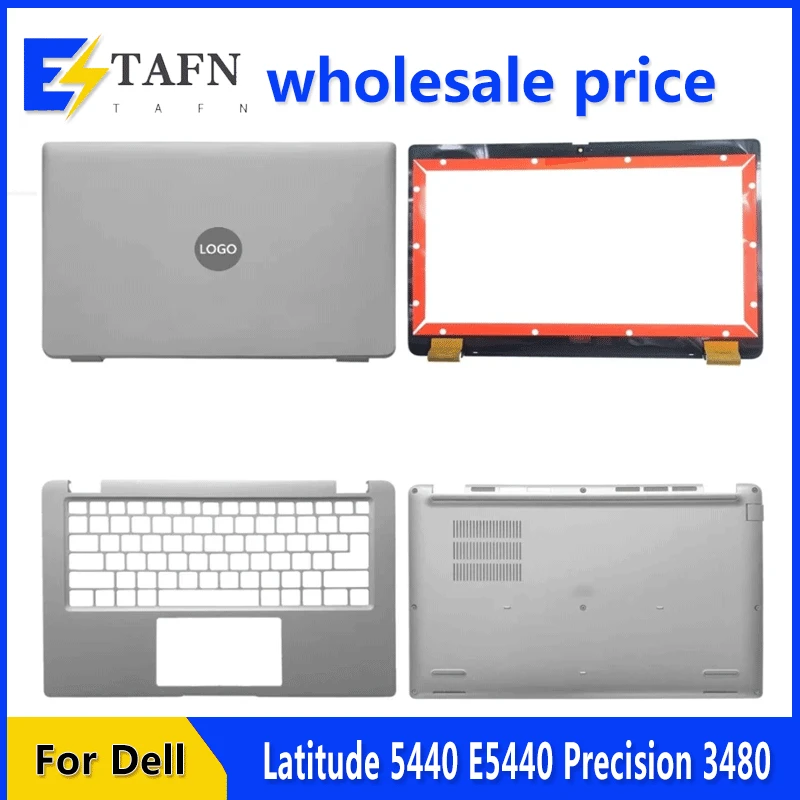 

New For Dell Latitude 5440 E5440 Precision 3480 Laptop LCD Back Cover Front Bezel Upper Palmrest Bottom Case Keyboard Hinges