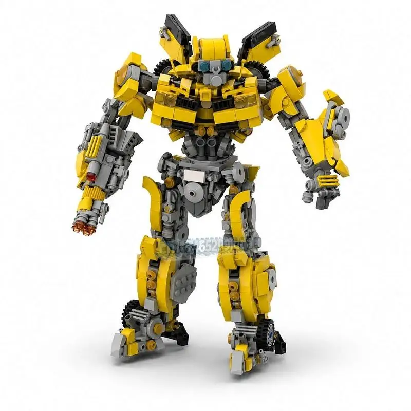 NEW 1130Parts Sci-Fi Transformable Mech Action Figure MOC Model DIY Assembled Building Bricks Movie Style Robot Model Toy Gift