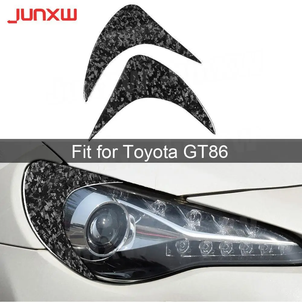 

Carbon Fiber Front Eyelids Head Lamp Light Eyebrow Cover 2PCS/Set For Toyota GT 86 2013-2020 Car Decoration