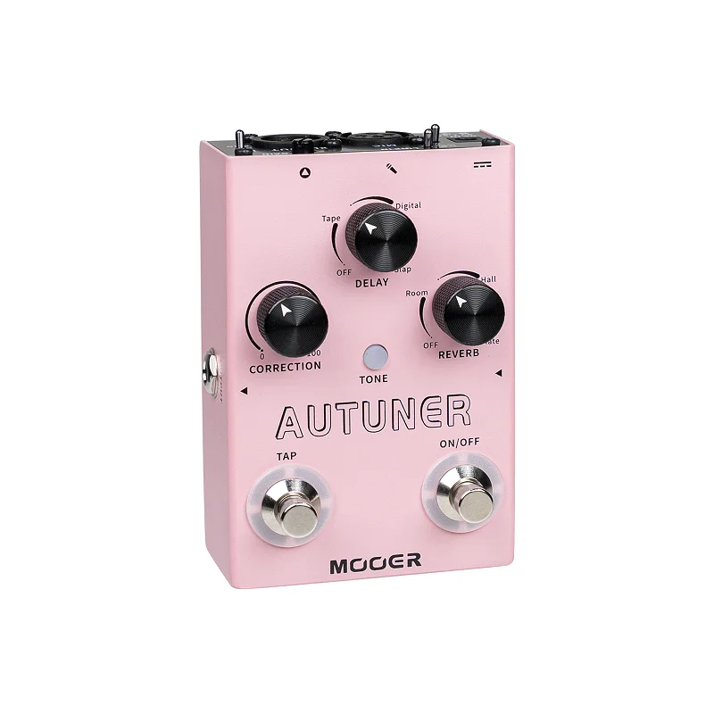 MOOER MVP1 AUTUNER Voice Modifier offers three voice equalization options for professional-grade latency and reverb effects.