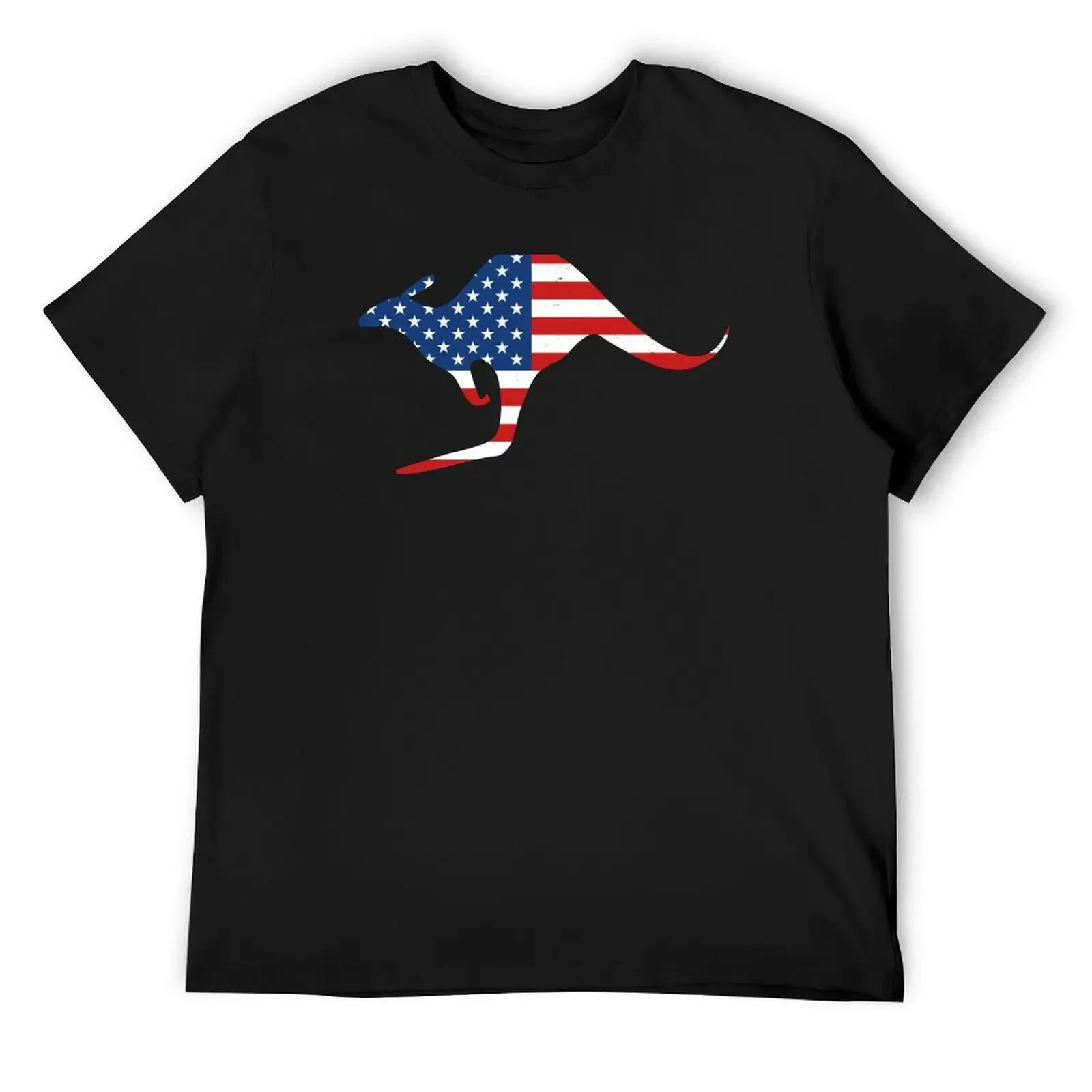 Kangaroo American Flag T-Shirt graphic shirts tees mens shirts graphic tee