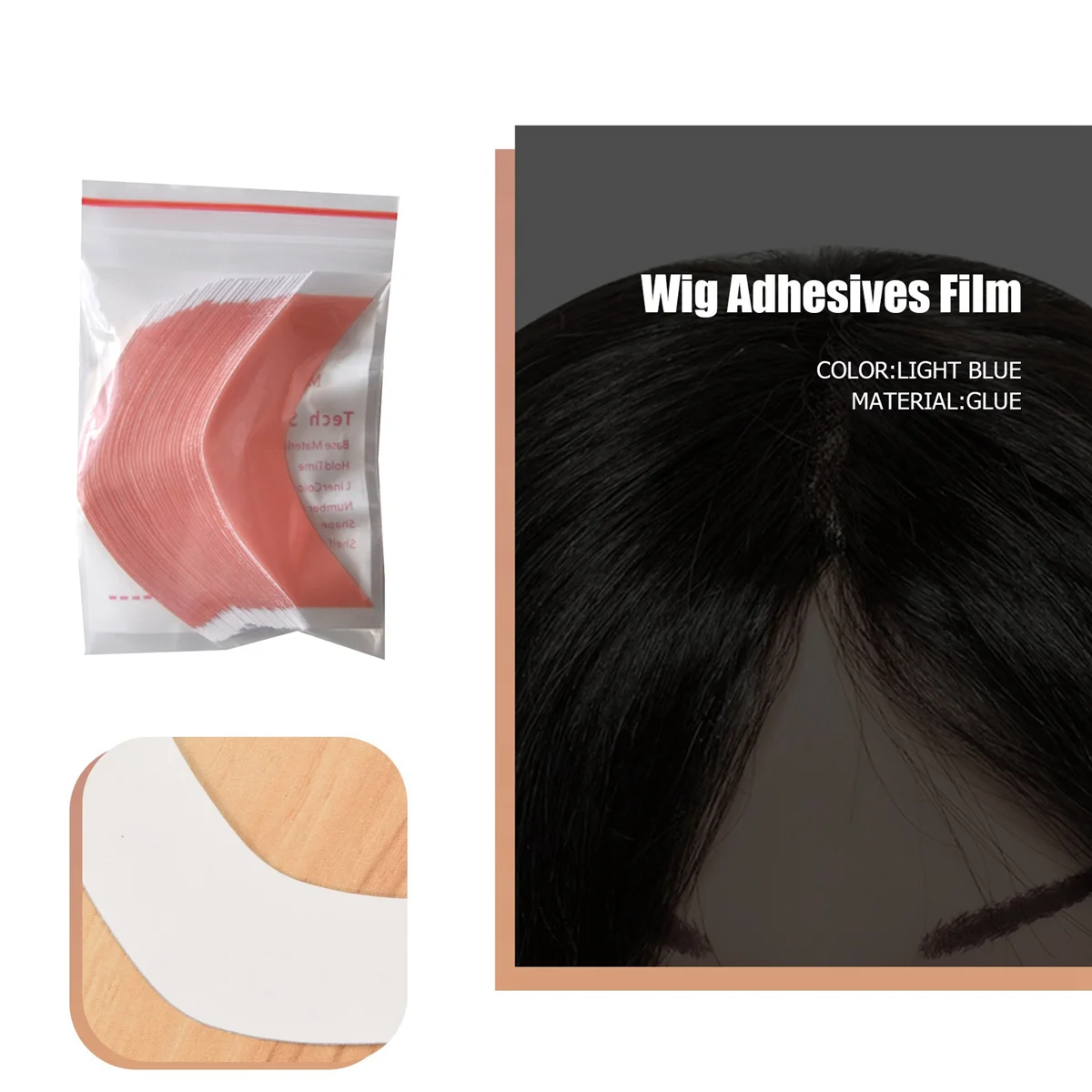 

36Pcs/Bag Super Strong Duo-Tac Lace Wig Tape Double Adhesive Extension Hair Strips Waterproof for Toupee Lace Wigs Film