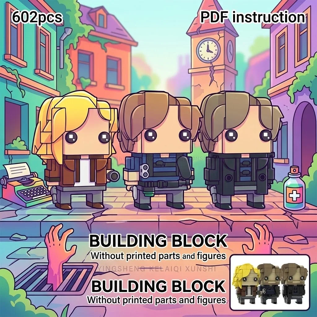 

Post Apocalyptic Survivor Character Figure Set Desktop Decoration Birthday Gift Building Bricks Toy