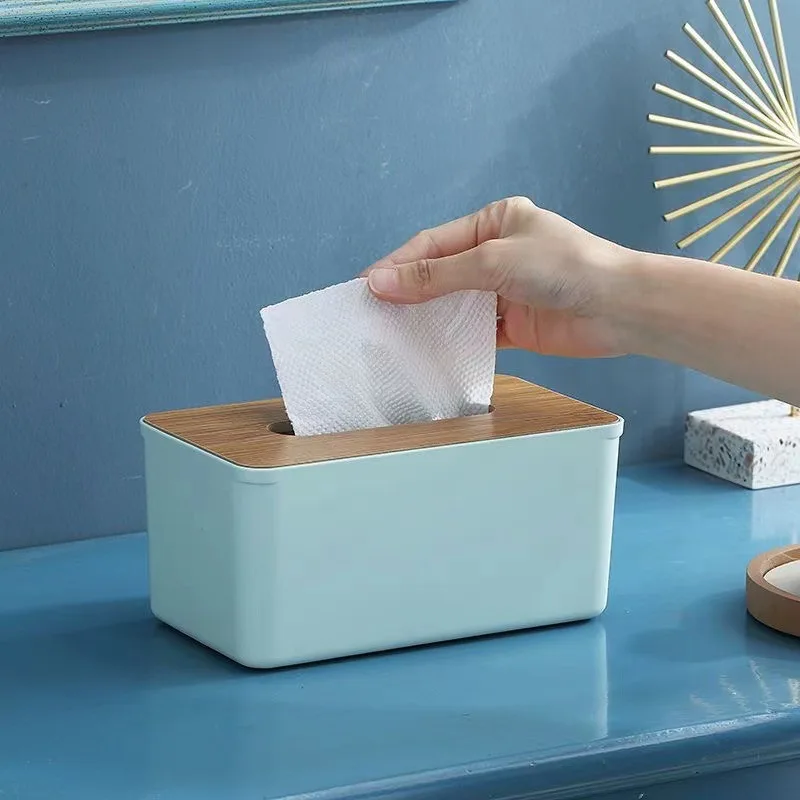 Mehrzweck-Taschentuchbox aus Holz, wasserdicht, geeignet für Restaurants, Esszimmer, Wohnzimmer und Aufbewahrung zu Hause