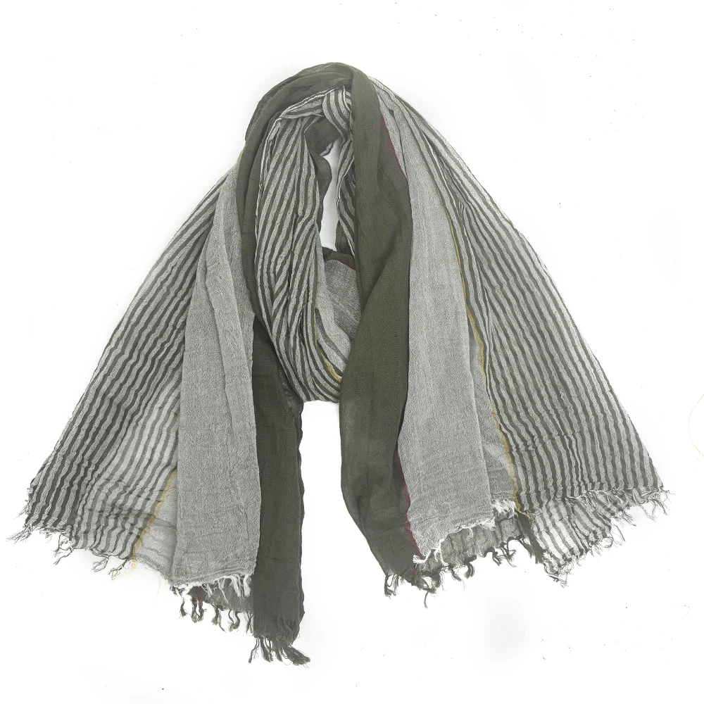 Designer Patchwork Gestreiften Schal für Männer Baumwolle Leinen Winter männer Schals Warme Halstuch Männliche Zubehör Bufandas Schals – Detail 19