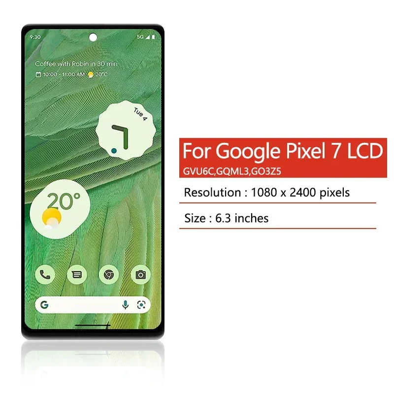 TFT Tested Pixel 7 Display Screen For Google Pixel 7 GVU6C GQML3 GO3Z5 Lcd Display Digital Touch Screen Assembly Replacement