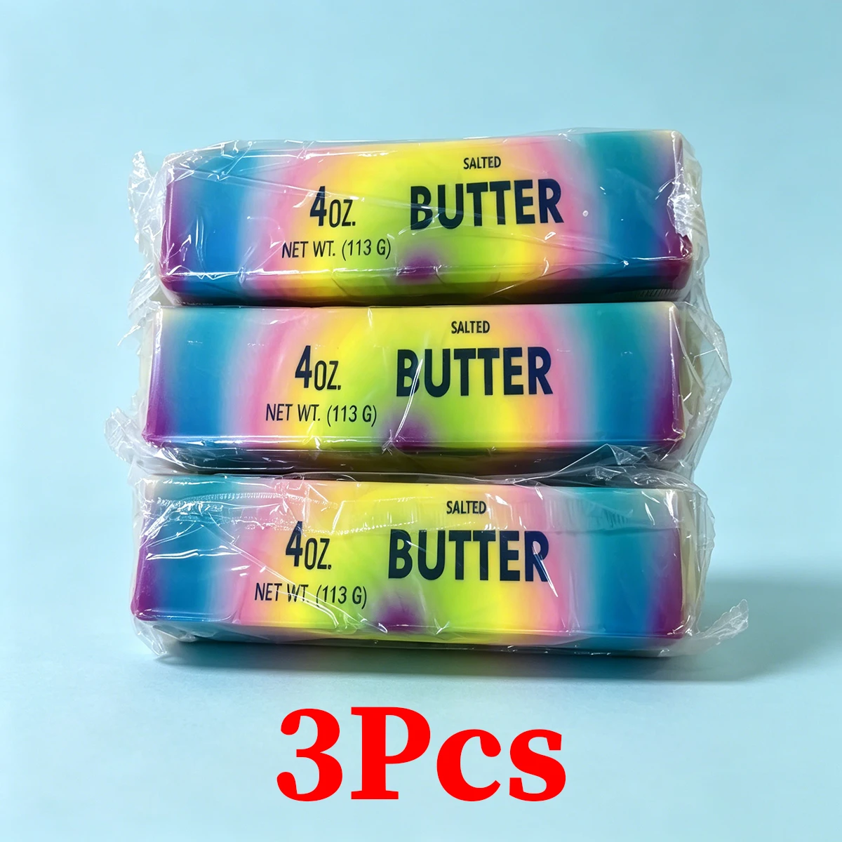 8 Stück/5 Stück/3 Stück/1 Stück Packung mit neuen, ultraweichen, farbenfrohen, realistischen, butterförmigen Slow-Rebound-Spielzeugen, lebensecht und farbenfroh